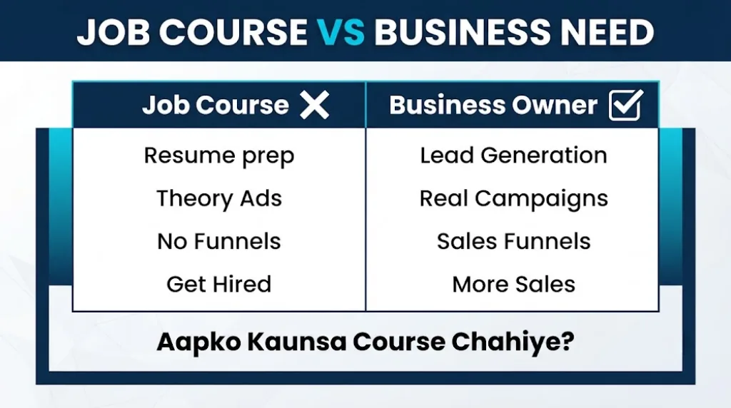 Job-Focused Course vs. What a Business Owner Actually Needs