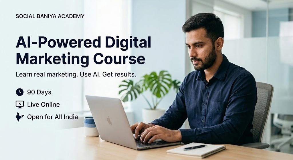 AI Digital Marketing Course (2026) — Learn Strategy + AI Tools Together